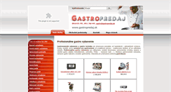 Desktop Screenshot of gastropredaj.sk