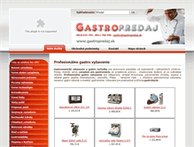 Tablet Screenshot of gastropredaj.sk